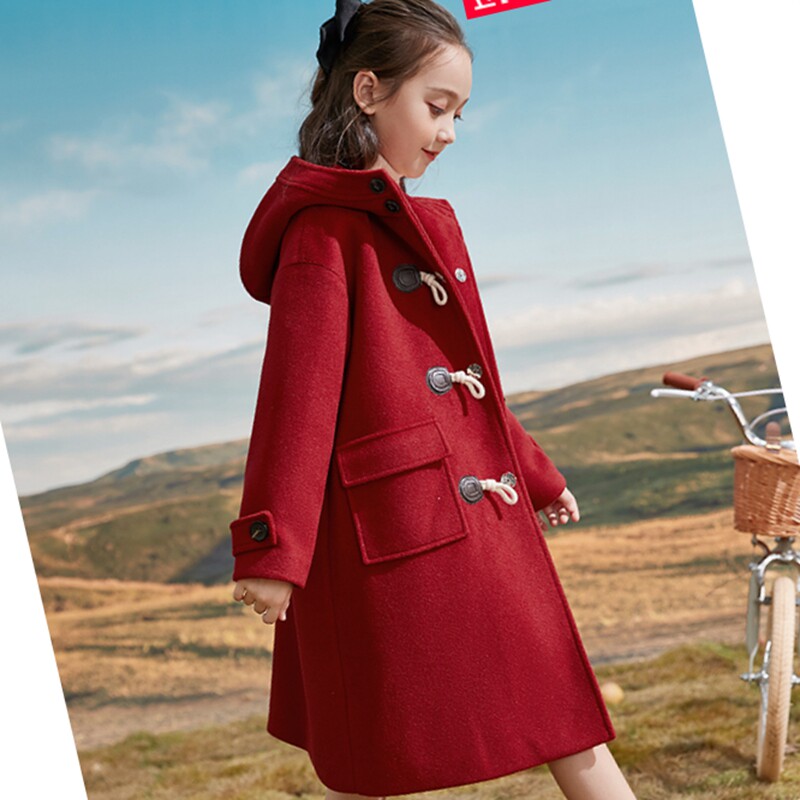 The girl's fur coats the winter children's children, what about the long version 2021 of the new foreign women's big child red