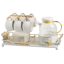 Qipai легкий роскошный элитный чайный сервиз чайный сервиз для дома гостиной чайник чашка для воды набор чашек для воды для переезда в новый дом и раздачи