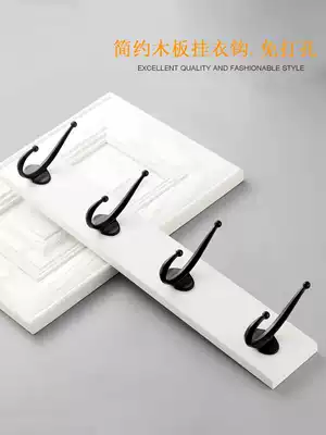 Creative clothes hook Wall Wall entry door wardrobe coat hook door rear clothes adhesive hook hangers row Hook free of punching