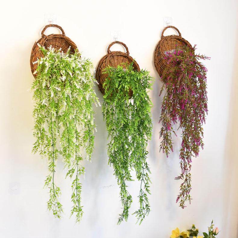 Willow woven flower basket rattan chiche flower pot plant wall hanging hanging basket wall office hanging basket wall-mounted flower pot