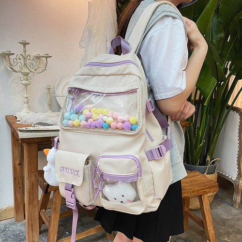 Японский милый рюкзак, вместительная и большая сумка, ранец
