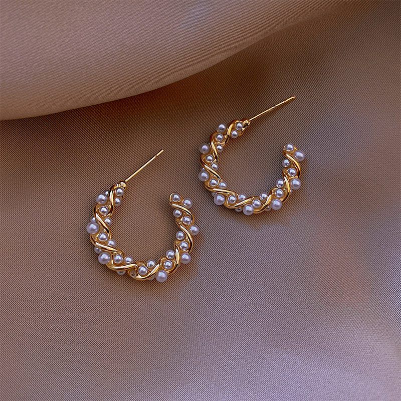 Earrings 2021 New Wave Advanced Sensation Light Lavish Atmosphere Goddess Van Earring Earrings Summer Ear Needles Lady
