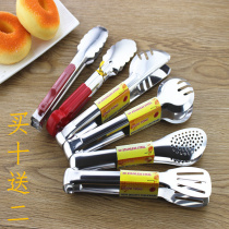 Stainless steel bread barbecue clip baking buffet food clip transparent spicy steak Pickles