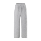 Трикотажная базовая ткань подходит для мужчин и женщин для отдыха, штаны, 290 грамм, свободный прямой крой, оверсайз