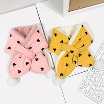 Baby scarf autumn and winter cotton children's scarf winter girls Korean version of children's scarf winter warm boy