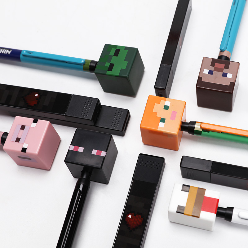 Minecraft mechanical pencil Minecraft toys surrounding students stationery children practice writing gifts