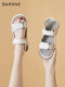 Daphne Sandals Women's 2025 Summer New Women's Shoes Flat Sports Soft Soled Maternity Beach Shoes Versatile for Outerwear