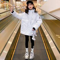 Girls bright feather duvet white duck - duvet 2022 new air - light space bear free of large - boy winter coat tide