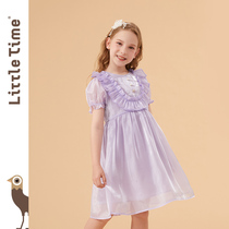 littletime girls streaming light twilight dresses dress princess dresses 2022 Summer new CUHK childrens skirts