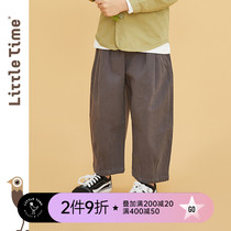 littletime childrens clothing Japanese loose ankle-length pants 2021 spring new casual style easy versatile