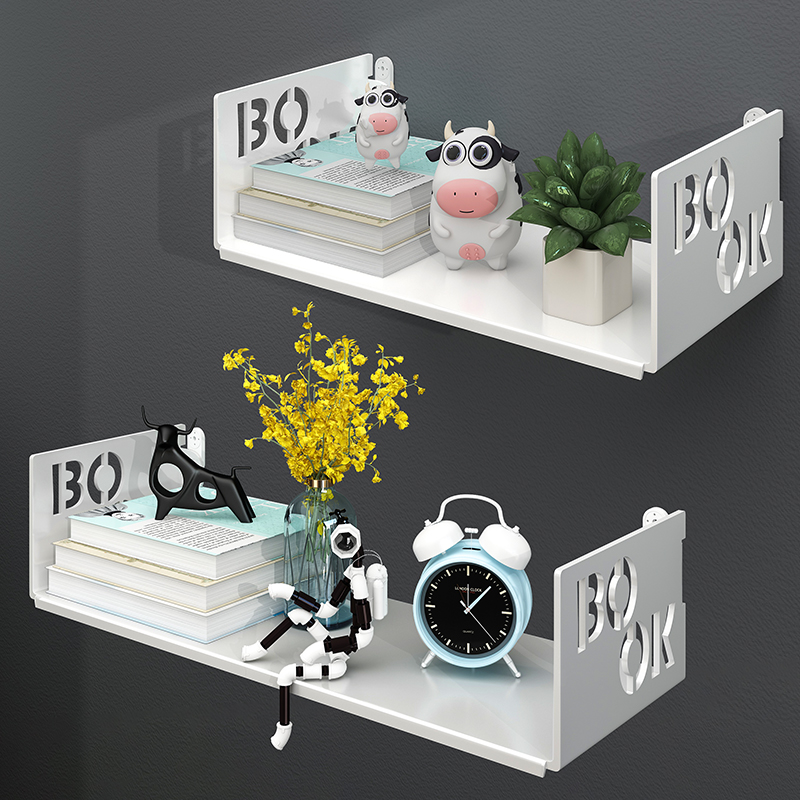 Living room with punch-free wall wall wall wall wall wall wall bookshelf wall wall hanging bedroom decorative bracket