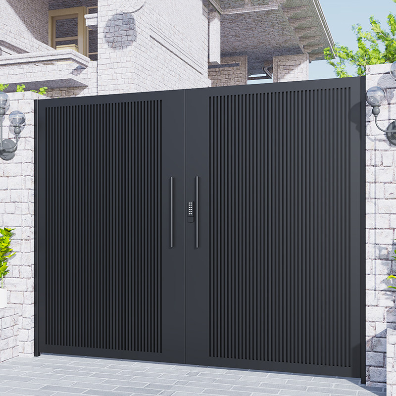 Iron villa door double door outdoor zinc alloy courtyard door shutter door aluminum alloy country garden courtyard door