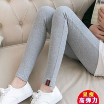 2021 Spring and Autumn Gray Cotton Pure Pants wear thin summer nine thin autumn pants plus thicker cotton