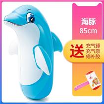 Tumbler Inflatable big play with baby children Big Thickened Boxing Balloon Baby Penguin Blow Dinosaur Cute