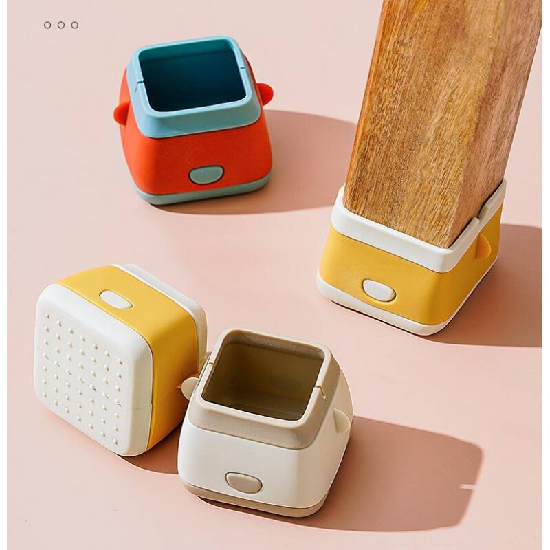 Table and chairs feet cover muted thickened abrasion-proof stool legs protective sleeve table legs stool legs anti-slip silicone sleeve chair footbed