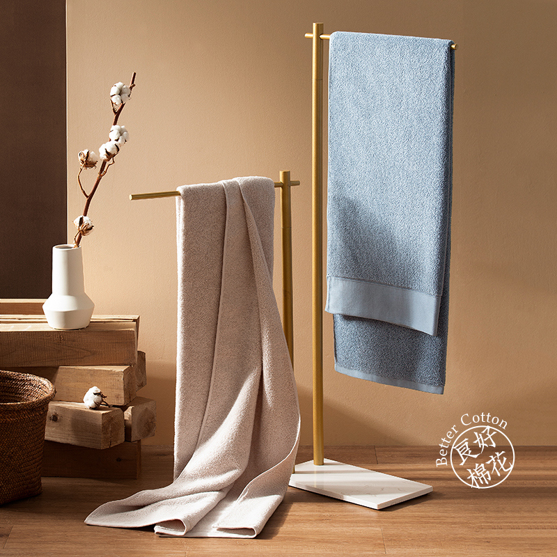 LANlan bath towel household cotton absorbent, quick-drying, no hair loss, adult increase thickening, men and women hotel can wear and wrap