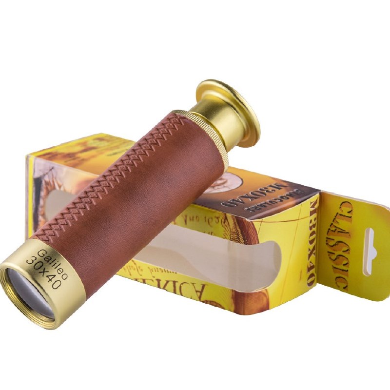 High-definition 30x40 Galileo pirate mirror full metal single cylinder telescopic telescope portable sight glasses delivery