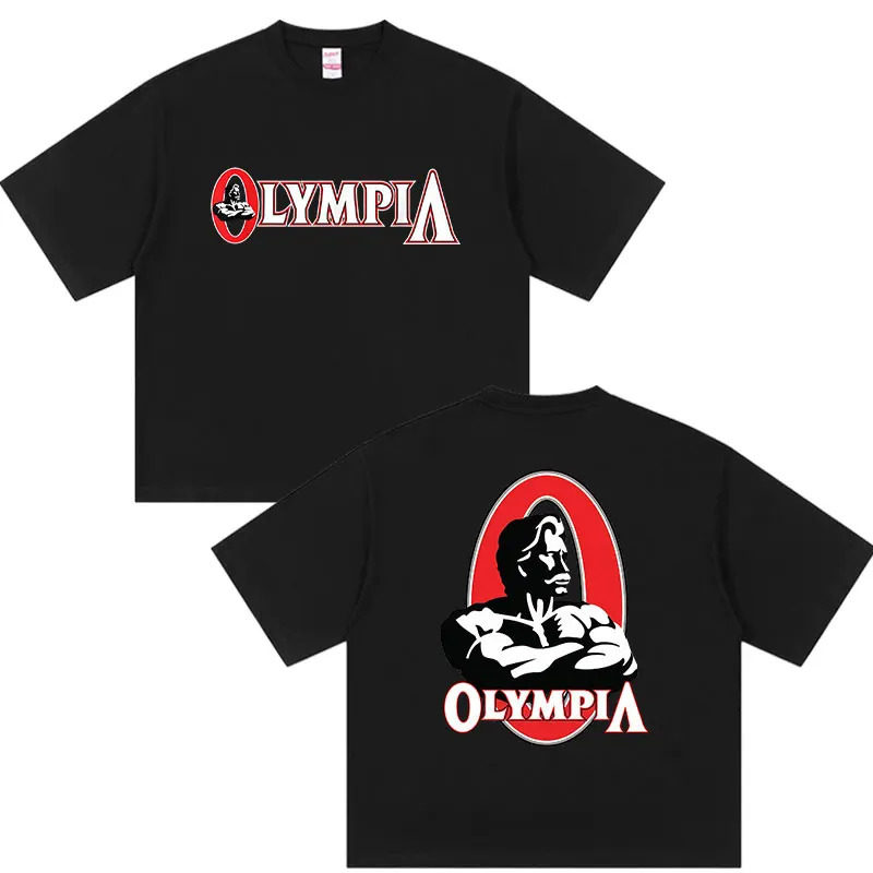 【Трансграничный европейский код】 Мужская футболка Olympia Gym с графическим принтом Man Fashion Изображение 1