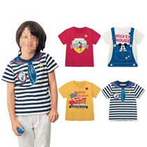 Thousands of fun home new childrens clothing men and women pure cotton cartoon childrens summer clothes half-sleeve top Childrens short-sleeved T-shirt tide children