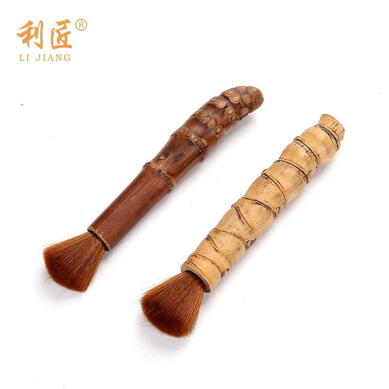 Leopers pot pen bamboo tea brush bamboo tea brush bamboo tea pen kung fu tea set tea ceremony accessories brush tea washing pen