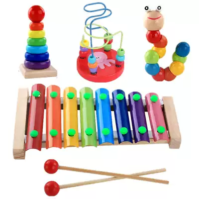 Babies and children's hand piano instruments 8 months eight-tone xylophone Boys Boys Girls puzzle Music Toys Musical instruments