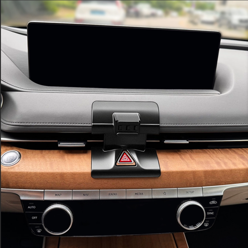 22-24 Genesis G80 Phone Holder Base Panel, Custom-Made for the Car, Not a Universal Holder on the Market