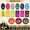 Acrylic digital self-adhesive number plate Small dining room Internet cafe hotel seat table number plate Seat number ordering number plate Equal number plate Locker storage cabinet number plate Letter plate Logo plate customization