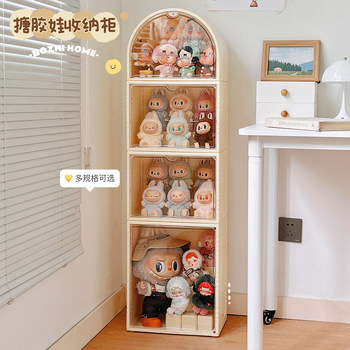Labubu Display Box Blind Box Storage Display Stand Suitable for Bubble Mart Labubu Doll Figure Display Cabinet