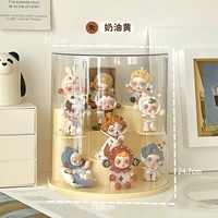 Кремовый желтый [Bubble Mart Display Rack] Бесплатная установка и из коробки.