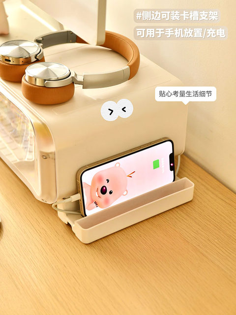 Desktop Monitor Riser Blind Box Display Stand Storage Box for Figurines, Suitable for Pop Mart, Transparent