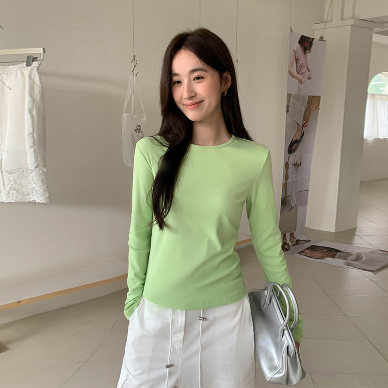 Guangzhou Youye Apparel 2026 Spring New Women's Long Sleeve Slim Fit Stretchy Base Layer Top Guangzhou Youye Apparel 2026 Spring New Women's Long Sleeve Slim Fit Stretchy Base Layer Top
