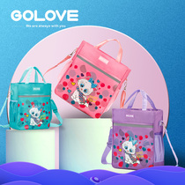 Primary school students make-up bag book bag Childrens tutoring bag handbag Art bag bag book bag crossbody bag Men and womens school bags Middle school students tote bag Canvas book bag Men and womens childrens shoulder bag crossbody bag