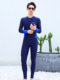 2023 New One-Piece Swimsuit Men's Suit Long-Sleeved Long Pants Sun Protection Summer Full-Body Swimsuit Men's Diving Suit