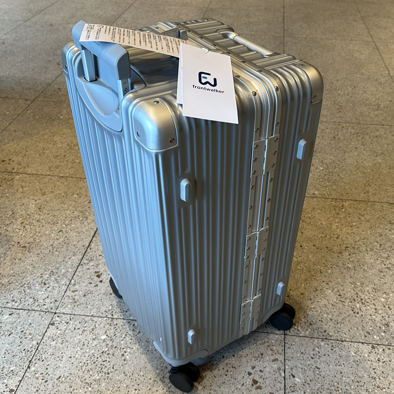出口質感鋁框銀色拉杆箱大容量男女行李箱萬向輪28寸靜音旅行箱包