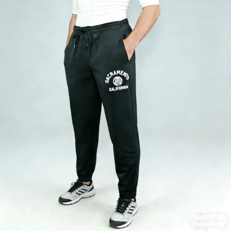 Extra Large Size, Skin-Friendly Mesh Quick-Drying and Sweat-Wicking Fabric, Export Quality Men's Tapered Jogging Pants