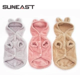 Цветная бархатная удерживающая тепло демисезонная толстовка с капюшоном, с медвежатами, увеличенная толщина