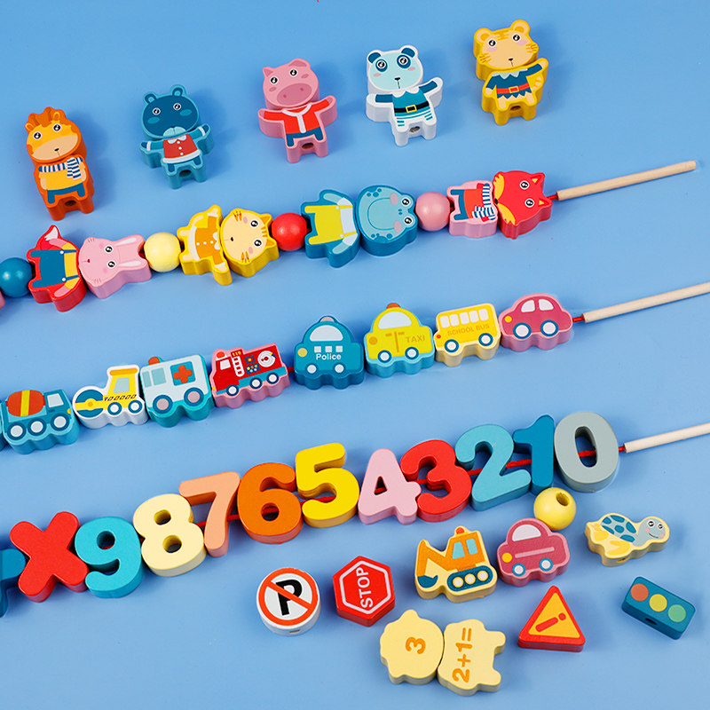 Baby Child string beads Wear Rope Beneficial Intelligence Baby 1 One 3 ½ 0 Enlightenment 2 Men's Brain Early Education Toys