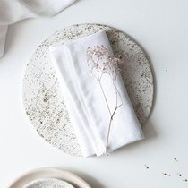Linen napkin cloth Vegetarian Color Washed Meals cloth Lunch Cloth tea towels Western Mouth Cloth Nordic Minimalist Cotton Linen Mat Cloth
