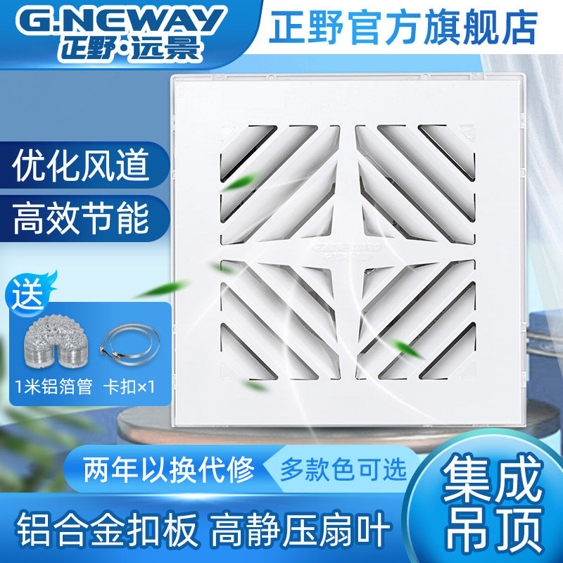 Positive Wild Vision Integrated Ceiling Piping Ventilator Suction Top Powerful Ventilator Low Noise High Efficiency Ceiling Exhaust Fan