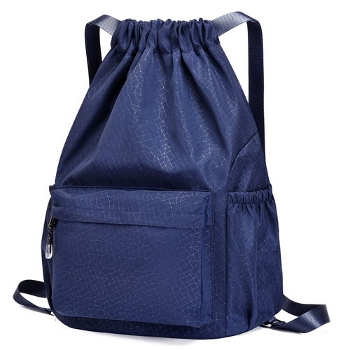 Мешочек, нейлоновый рюкзак подходит для мужчин и женщин, спортивный вместительный и большой ранец для путешествий, коллекция 2022, ткань оксфорд, на шнурках
