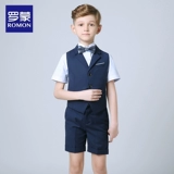 Детский классический костюм, пианино для мальчиков, наряд для музыкальных выступлений, платье, куртка, костюм мальчика цветочника, подходит для подростков