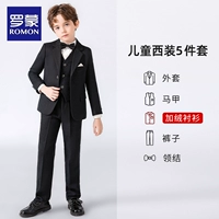 Черный комплект, штаны, жилет, рубашка, галстук-бабочка