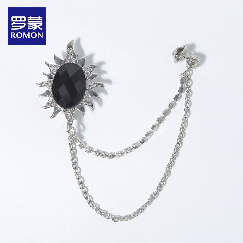 Romon Suit Dress Brooch Shoulder and Shoulder Badge Accessories Children play Model walking show Chest Evening Gown Accessories Inglén-Taobao