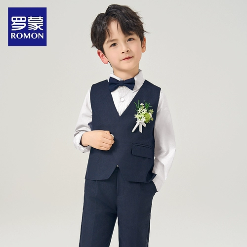 Детский костюм мальчика цветочника, комплект, летний пиджак классического кроя, в британском стиле