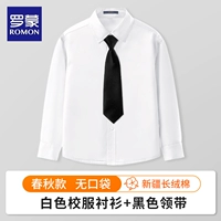 Осенняя рубашка, черный галстук