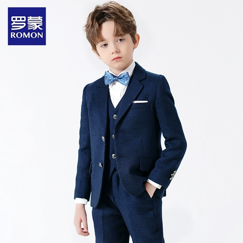 Детский классический костюм для мальчиков, платье девочки цветочницы, наряд для музыкальных выступлений, подходит для подростков