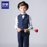 Детский костюм мальчика цветочника, платье девочки цветочницы, жилет, комплект, пианино, наряд для музыкальных выступлений для мальчиков, благородный крой