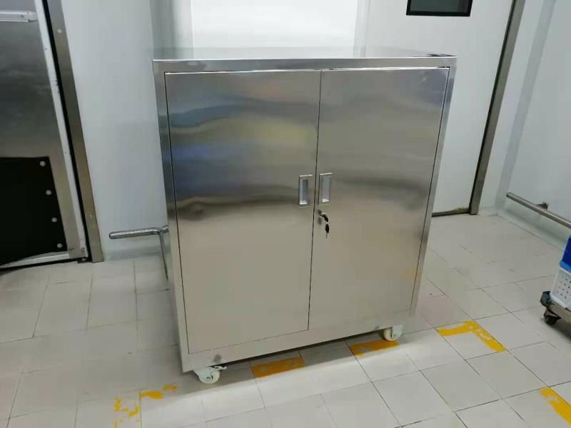 定做不锈钢双开门工具柜矮柜带锁活动收纳柜置物柜对开门多用柜子
