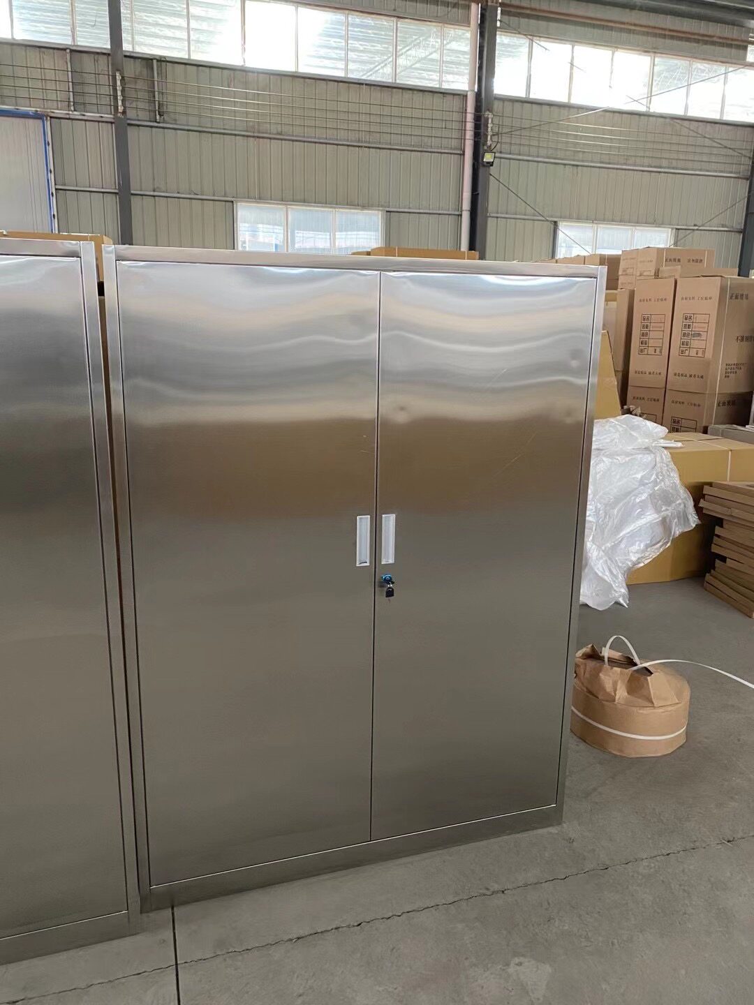 定制304不锈钢矮柜对开门文件柜阳台储物柜工具柜无菌医疗器械柜
