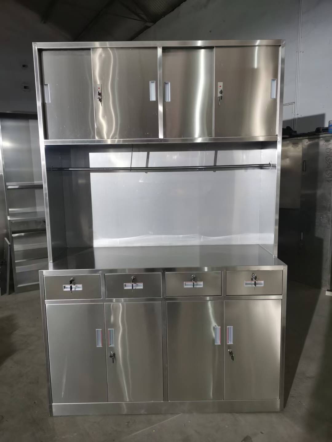 定制不锈钢四斗八门西药柜医院诊所无菌药品调剂台加厚操作台带锁